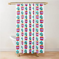 Pump Up the Jam Shower Curtain