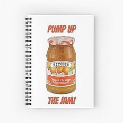 Pump the Jam Spiral Notebook