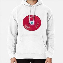 The Jam All Mod Cons Pink Autographed Vinyl Record Pullover Hoodie