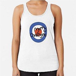 Merry Christmas Jam Style Racerback Tank Top