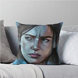 Ellie The Last Us Throw Pillow