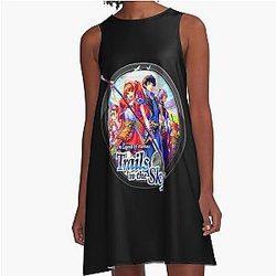 The Legend of Heroes in a Circle A-Line Dress