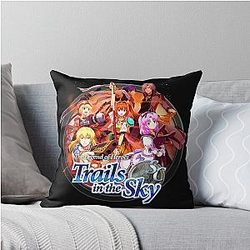 THE LEGEND OF THE HERO IN CIRCLE V THROW PILLOW
