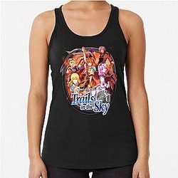 The Legend of Heroes in The Circle V Racerback Tank Top
