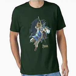 The Legend of Zelda: Breath of the Wild Link Jump and Shoot Essential T-Shirt