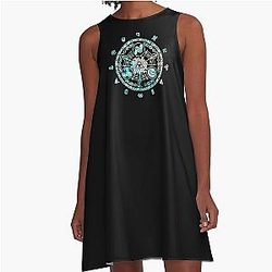 The Legend of Zelda Circle Blue A-Line Dress