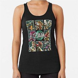 The Legend of Zelda Tears of the Kingdom Character Racerback Tank Top