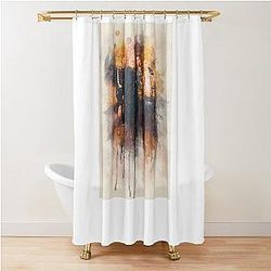 The Lost Boys Digital Watercolor Shower Curtain