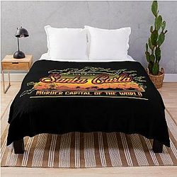 The Lost Boys Santa Carla Murder Capital Throw Blanket