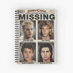 The Lost Boys Missing Flyer Spiral Notebook