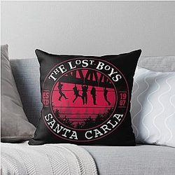 The Lost Boys at Santa Carla Vampires Throw Pillow
