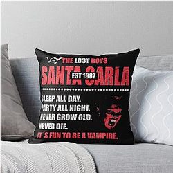 The Lost Boys Santa Carla Throw Pillow