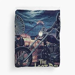 The Lost Boys Santa Carla Night Ride Movie Poster Duvet Cover