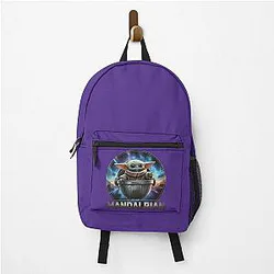 Mandalorian Grogu in Pod T-Shirt - Cinematic Baby Yoda Fan Apparel - Disney Plus Series Gift for Men Women Kids Backpack