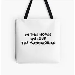 In this house we love the Mandalorian Tote Bag