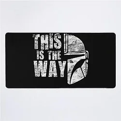 This is the Way Mandalorian Star Wars Fan Merch Desk Mat