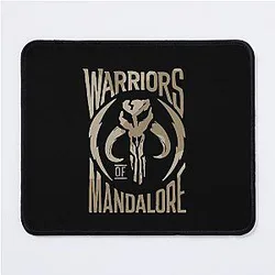 Warriors of Mangalore Boba Fett Mandalorian Logo T-Shirt Mouse Pad