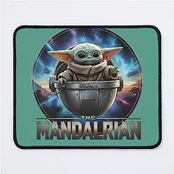 Star Wars The Mandalorian Grogu in Pod T-Shirt - Cinematic Baby Yoda Fan Apparel Disney Plus Series Gift for Men Women Kids Mouse Pad