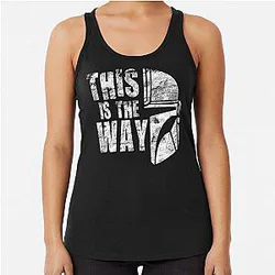 This is the Way Mandalorian Star Wars Fan Merch 2025 Racerback Tank Top