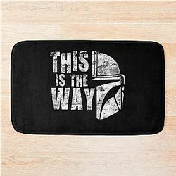 The Mandalorian T-Shirt Star Wars Fan Merch Bath Mat