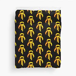 Here Be Mandalorians Duvet Cover