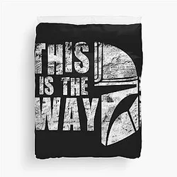 This is the Way Mandalorian Star Wars Fan Merch 2025 Duvet Cover