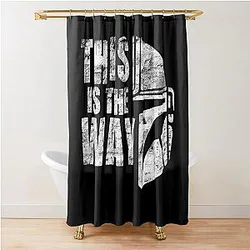 This is the Way Mandalorian Star Wars Fan Merch Shower Curtain