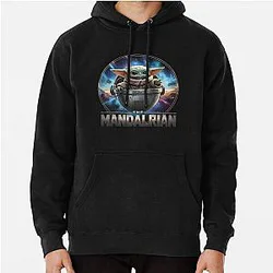 The Mandalorian Baby Yoda Fan Apparel Pullover Hoodie