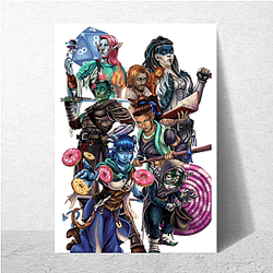 The Mighty Nein Collection for fans The Mighty Nein Posters