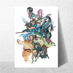 The Mighty Nein Fan Art The Mighty Nein Posters