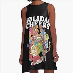 Muppets The Christmas Holiday A-Line Dress
