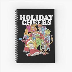 Christmas The Muppets Holiday Cheering Spiral Notebook