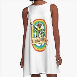 Disney The Muppets Kermit Frog Spreading Joy Since 1955 A-Line Dress