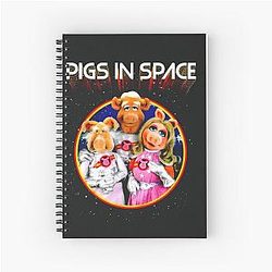 The Muppets Pigs in Space 301 Cotton Spiral Notebook