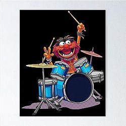 Animal Drummer The Muppets Show Poster