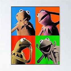 The Muppets Kermit Frog Pop Art Poster
