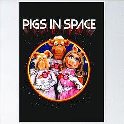 The Muppets Pigs in Space Cotton Poster
