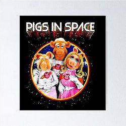 The Muppets Pigs in Space Soft Fitted The Muppet Show Poster
