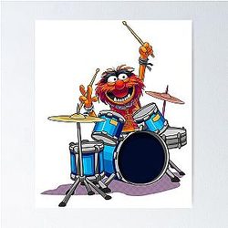 Animal Drummer The Muppets Classic Poster