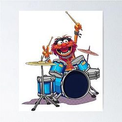 Animal Drummer The Muppets Show Poster