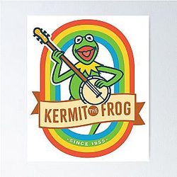 Disney The Muppets Kermit Frog Spreading Joy Since 1955 Poster