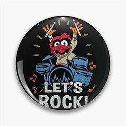 The Muppets Animal Rock Distressed Logo Pin
