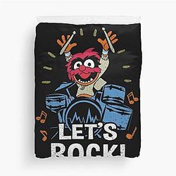 The Muppets Animal Rock Distressed Logo Duvet Cover
