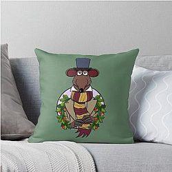 The Muppets Christmas Carol Rizzo the Rat Throw Pillow
