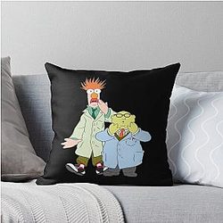 Beaker and Dr. Bunsen Honeydew The Muppets Show Throw Pillow