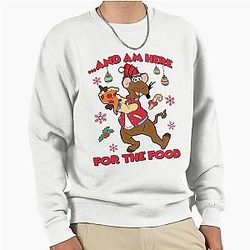The Muppets Christmas Carol Rizzo I Am Here For The Food Pullover Sweatshirt