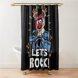 The Muppets Animal Drum Distressed Logo Shower Curtain