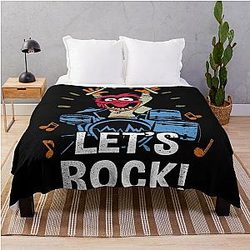 The Muppets Animal Rock Distressed Logo Throw Blanket