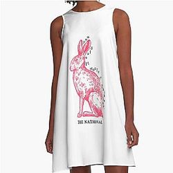 You Said It Would Be Painless.  The National - Pink Rabbits - A Line Dress