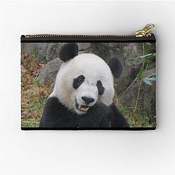 Giant Panda Bei Bei at the National Zoo Zipper Pouch